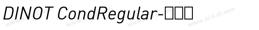 DINOT CondRegular字体转换